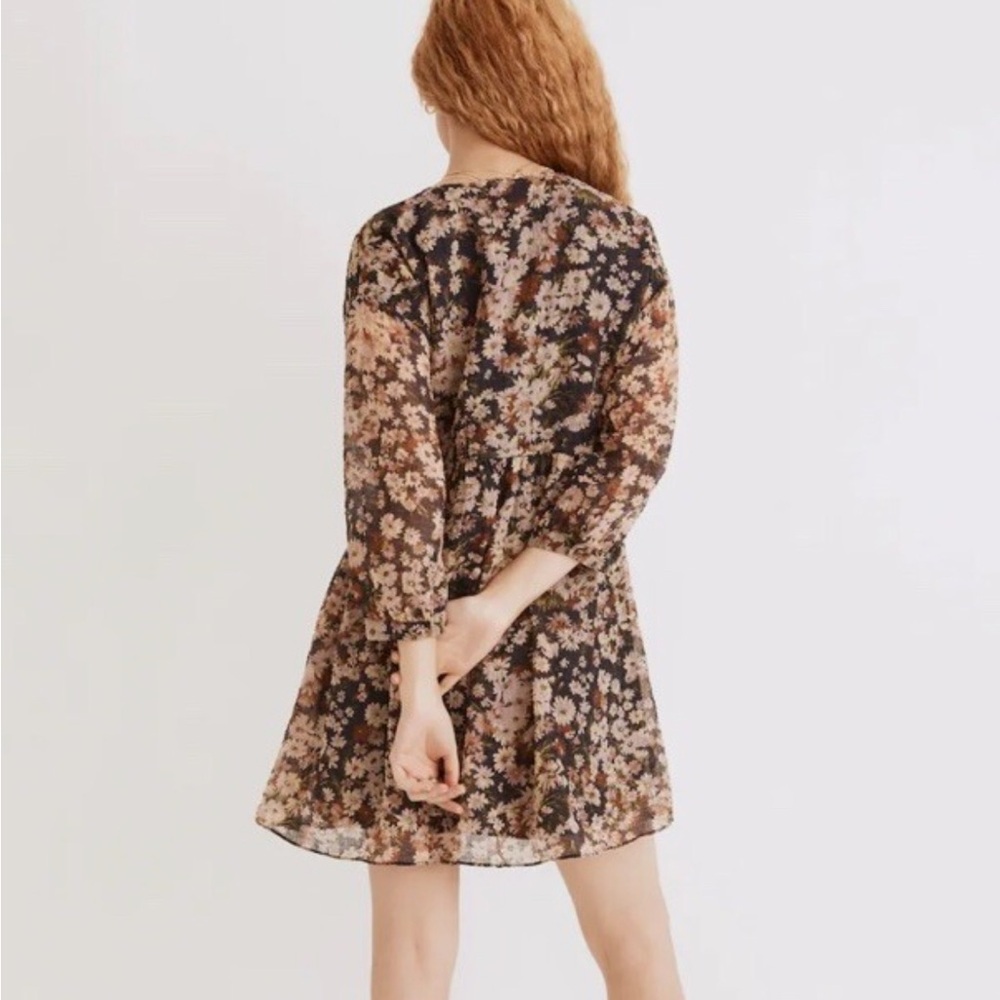 Madewell Daisy Reverie Floral Wrap Dress sz m - Picture 2 of 3